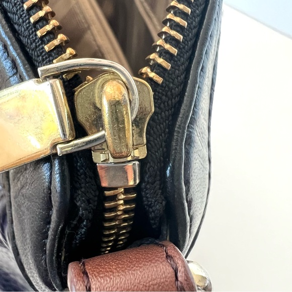 BRAHMIN Vivian Dome Tricolor Structure Croc Leather Luxury Shoulder Tote Satchel - Picture 16 of 16